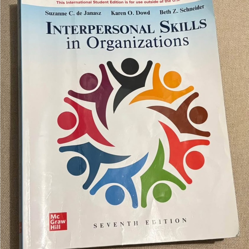 Interpersonal Skills in Organizations Textbook